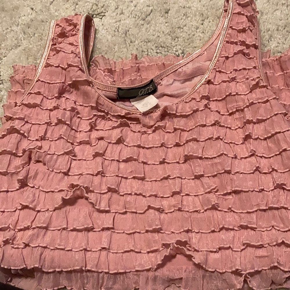 Dressy ruffled Tank Top